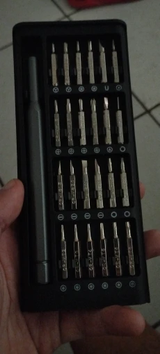 Conjunto de chave de fenda de precisão 28 em 1, chave de fenda magnética profissional , kit de ferramentas manuais para reparo p photo review