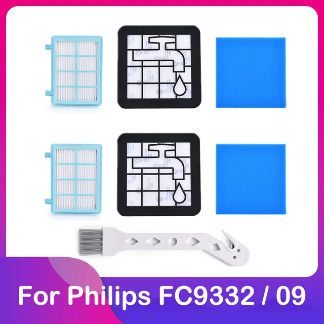 For Philips FC9332 / 09 PowerPro Spare Hepa Filter Sponge Vacuum