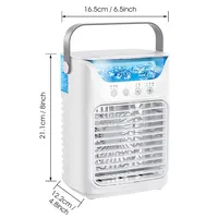 Ventilateur/ventilateur de refroidissement, climatiseur de bureau, ventilateur à réservoir d'eau, petit climatiseur portable avec minuterie, climatiseurs pour petites pièces 6
