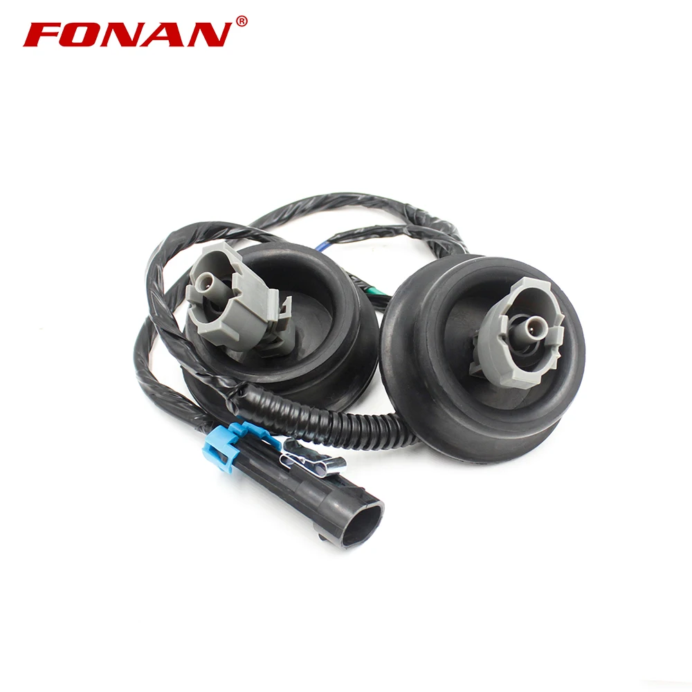 Knock Sensors with Wiring Harness 2PCS For Chevy Suburban Silverado Avalanche Tahoe GMC Sierra Cadillac Hummer 12601822 12589867 detonation knock sensor