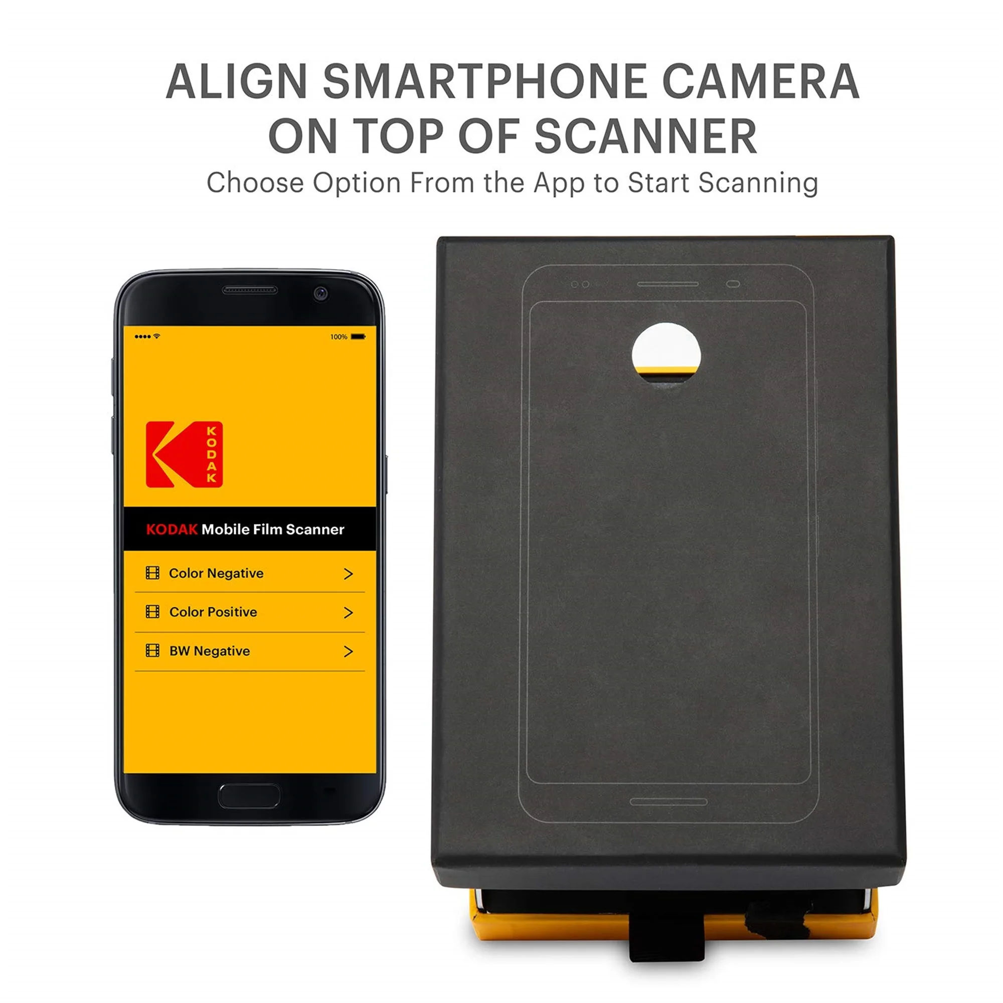 Kodak Mobile Film Scanner, Novelty Slide Scanner for Old 35mm Films & Slides for Smartphone Camera