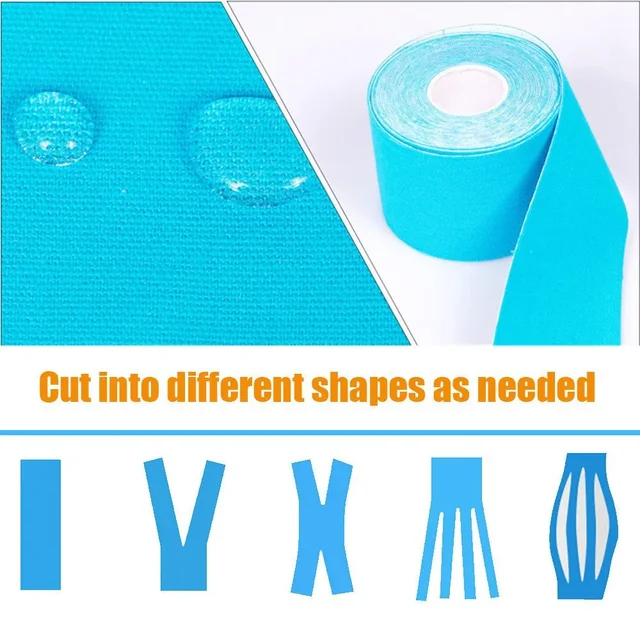5M Size Kinesiology Tape Athletic Elastoplast Sport Recovery Strapping Gym Waterproof Tennis Muscle Pain Relief Bandage 2