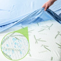 Lux Decor Mattress Protector, Cooling Rayon dervied from Bamboo Viscose, 100% Waterproof - Fitted Sheet Style, Deep Pocket 3