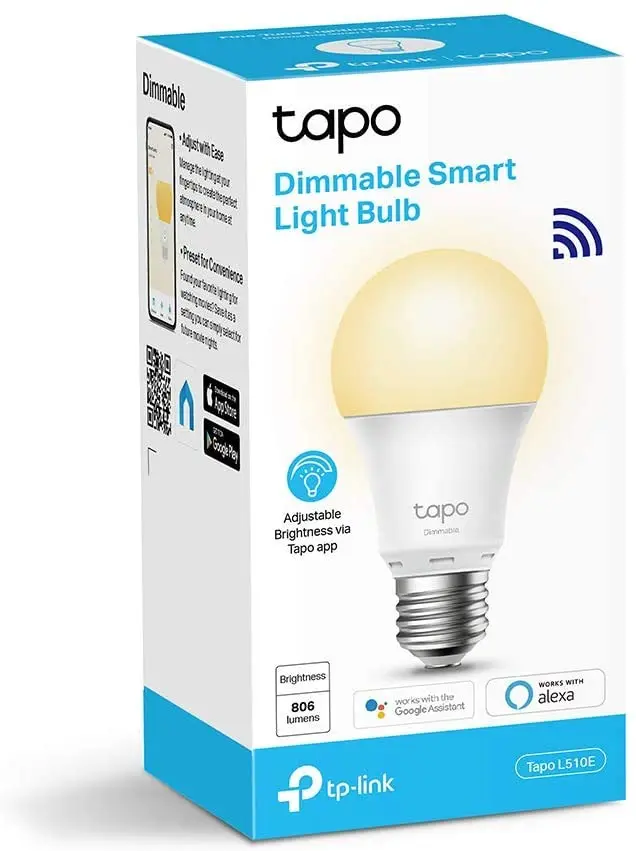 TP-Link Tapo Ampoule Connectée Wifi Ampoule LED E27 Blanc Chaud