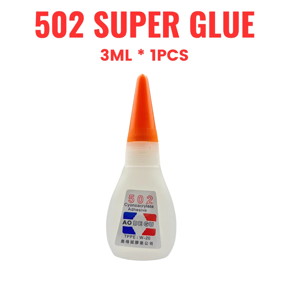 빠른 건조 즉시 초강력 접착제, DIY 액체 쥬얼리 장난감 신발, 투명 접착제, 3ml 502, 6/9 병
