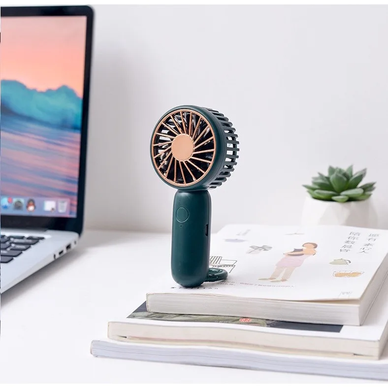 Mini Fan USB Fan Handheld Portable Fan Buckle Charging Silent for Office Outdoor Travel Student Summer 5
