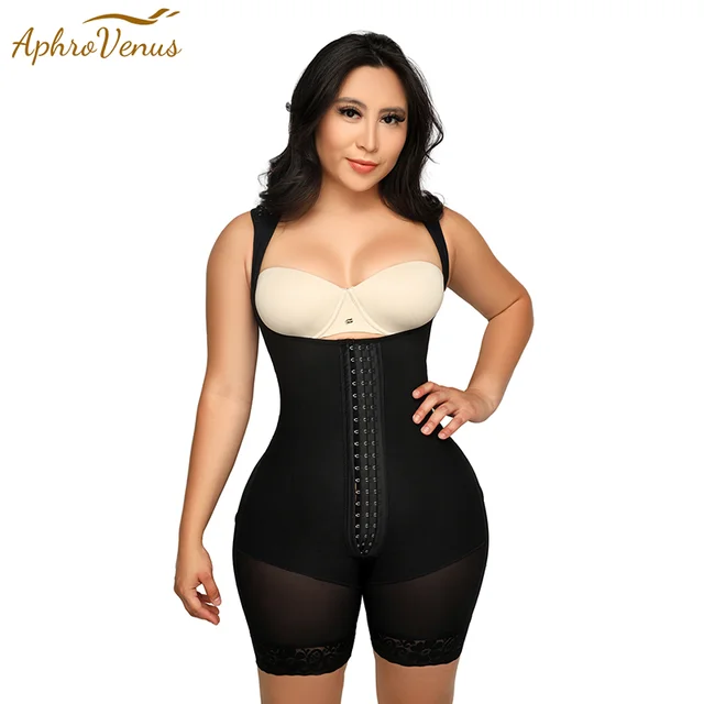 Compression Shapewear for Women Tummy Control Fajas Reductoras y  Moldeadoras Body Shaper Zipper Open Bust Slimming Bodysuit Belt - AliExpress