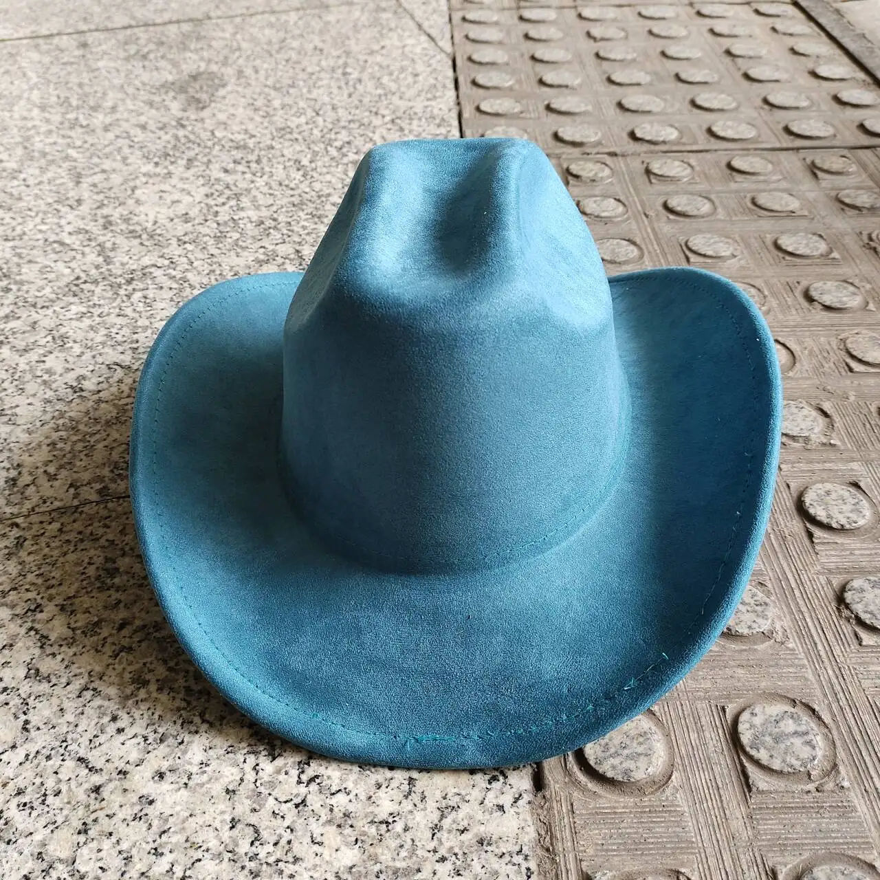 Wildleder Cowboyhut Kamel kleine Krempe Zylinder Unisex doppelt konkav Wildleder Jazz Hut Reithut Party Hut 카우보이모자 – Detail 23
