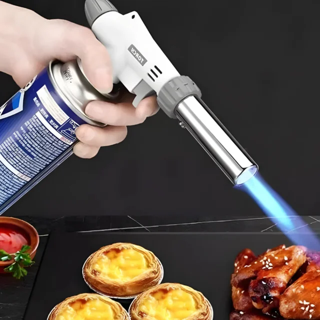 Maçarico Culinário Gourmet Regulável Profissional Para Cozinha E Confeitaria