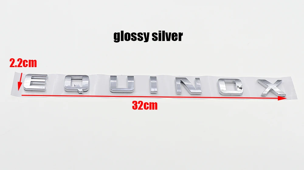 glossy silver L