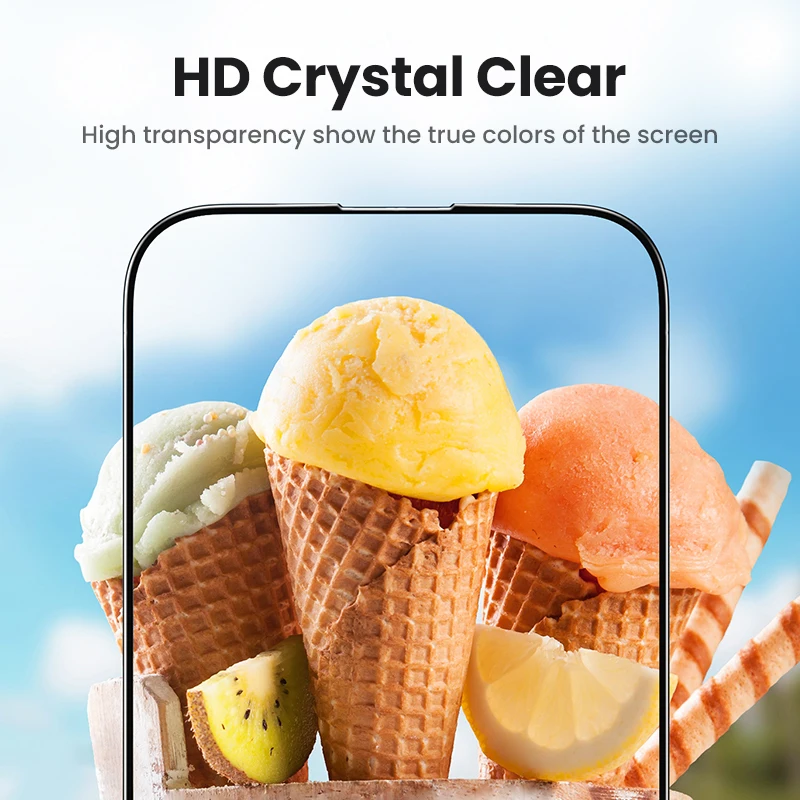 UGREEN for iPhone 15 Pro Max Glass for iPhone 14 Plus 13 12 11 XR Screen Protector Camera Lens Glass for iPhone 15 Pro HD Films