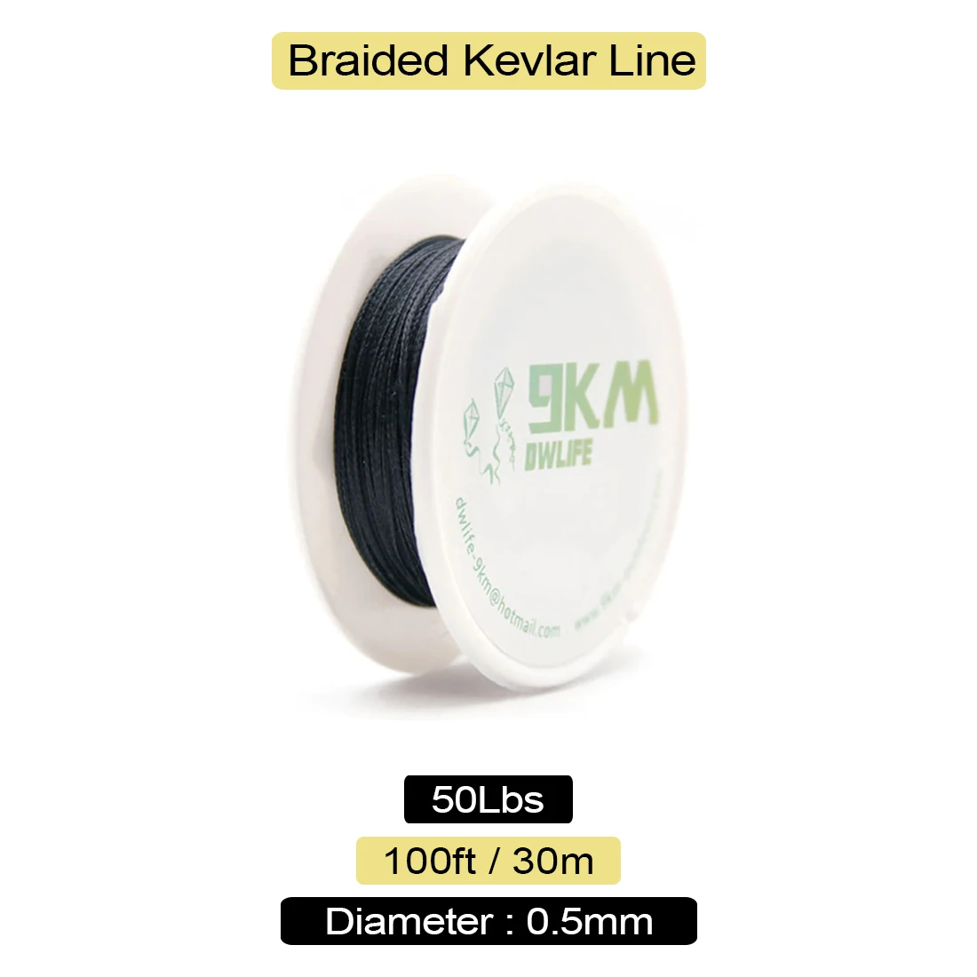 Braided Kevlar Line Assist Fishing Line Finish-Tackle, Kevlar Fishing Line