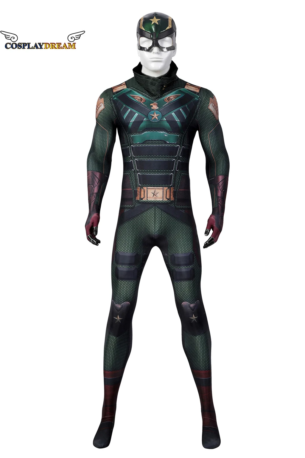 

Halloween Party Bodysuit The Boys Season 3 Payback Soldier Boy Cosplay Costume Ben Printing Stretchy Suit Printing Jumpsuit