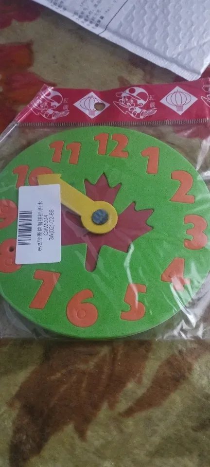 Teaching Kindergarten Manual Diy Eva Clock Early Learning Education Baby Kids Toys Montessori Teaching Aids Math Toys 15 A7863405e5ff24f92ab61e5ae4293aacf2