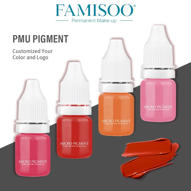 FAMISOO Professional eye micropigmentation pigments for eye primer tattoo eyeliner fine eyeliner semi continental