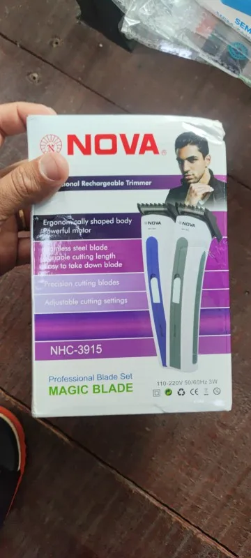 Máquininha De Cortar Cabelo e/ou Barbeador Portátil Aparador Barba 3915 bivolt Recarregável-ENVIO IMEDIATO PARA TODO BRASIL photo review