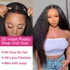 250% Kinky Straight Glueless Wig Ready To Wear And Go 13x6 Hd Yaki Straight Lace Front Human Hair Wigs For Women 30 36 Inch 2