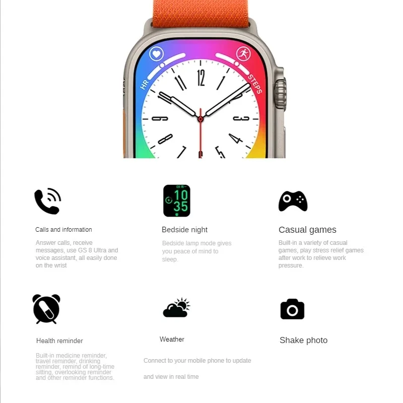 2022 GS8 Ʈ Smartwatch NFC Sprots Ʈ ġ   ø 8    ȭ 