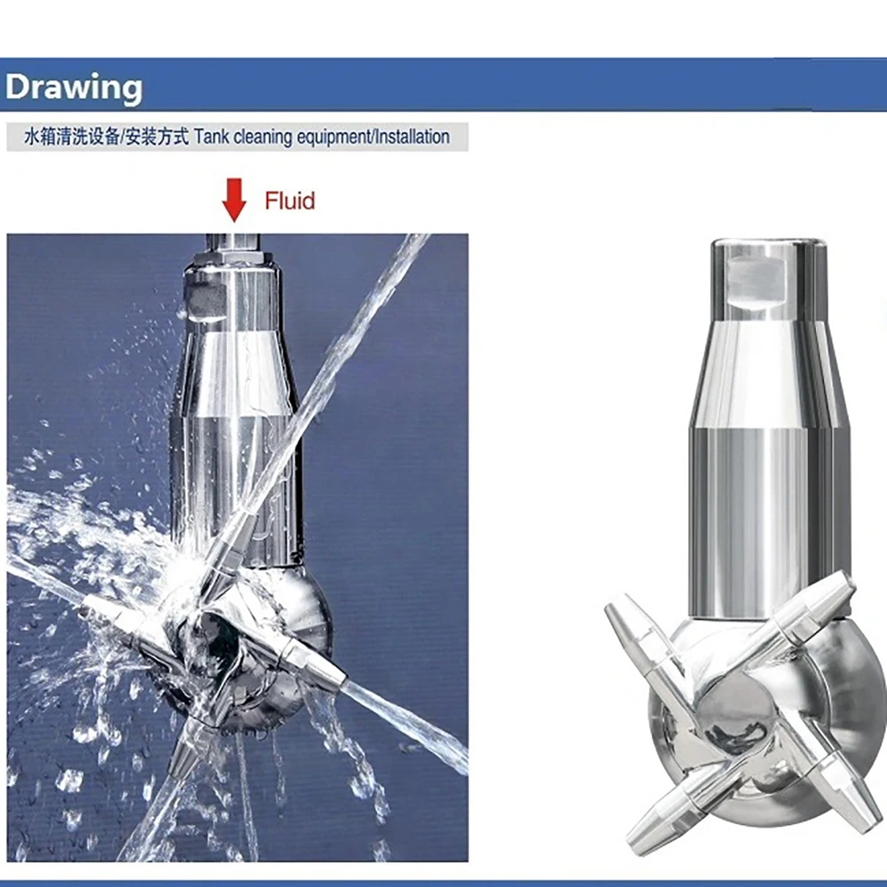 CIP 360 tank washing nozzle,tank washing nozzle selfcleaning orbital