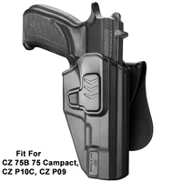 OWB Holster for CZ 75B 75 Campact, CZ P10C, CZ P09 Pistol Tactical Index Release Polymer Holster with Paddle,Right Hand,Gun Bags 1
