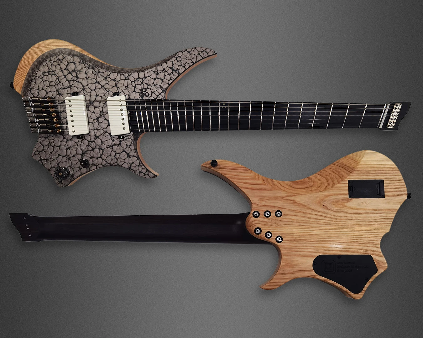 GOC Guitars EClass Ilumina Headless String Guitar (Symbiote) PREORDER