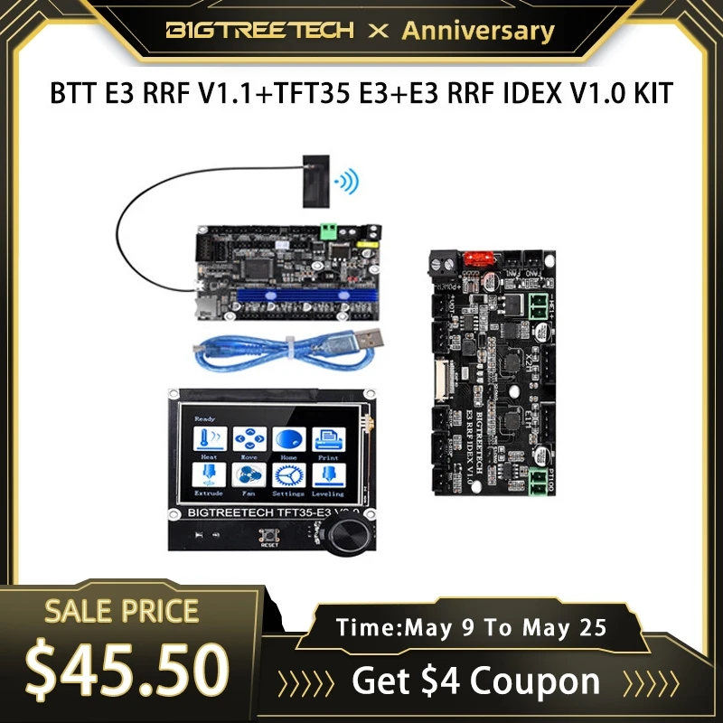 Плата управления BIGTREETECH E3 RRF V1.1 + TFT35 V3.0 IDEX запасные части для 3D-принтера Ender 3/5 PRO V2 SKR