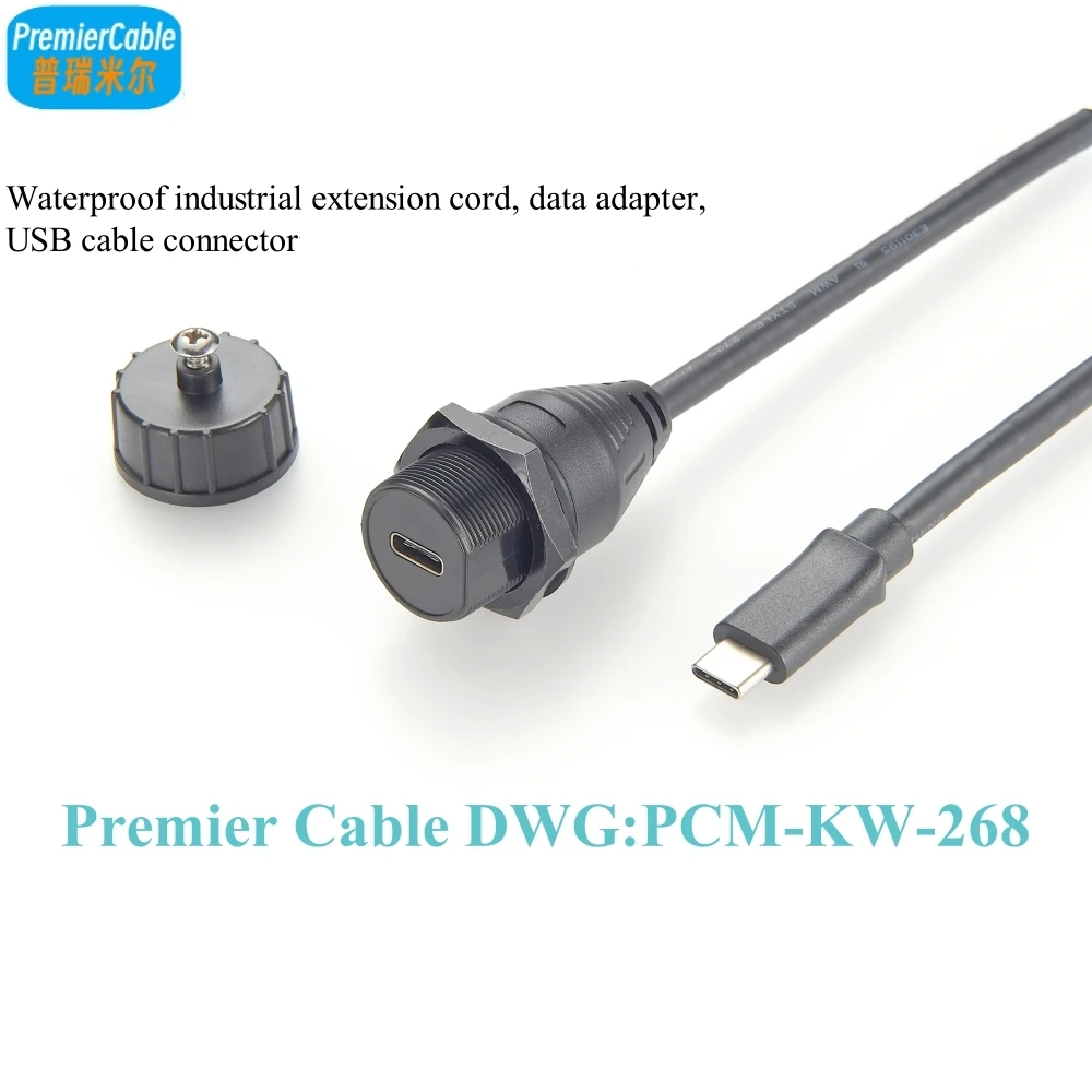 ߿   USB-C 3.1 -C Ÿ 3.1 ,  ĸ  Ŀ г Ʈ ̺ , IP67, 10G ӵ