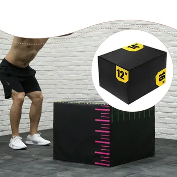 3 in 1 Plyometric Jumping Box Durability Practical Multifunction Jumping Exercise Equipment for Gym Workout Home 30x35x40cm 1