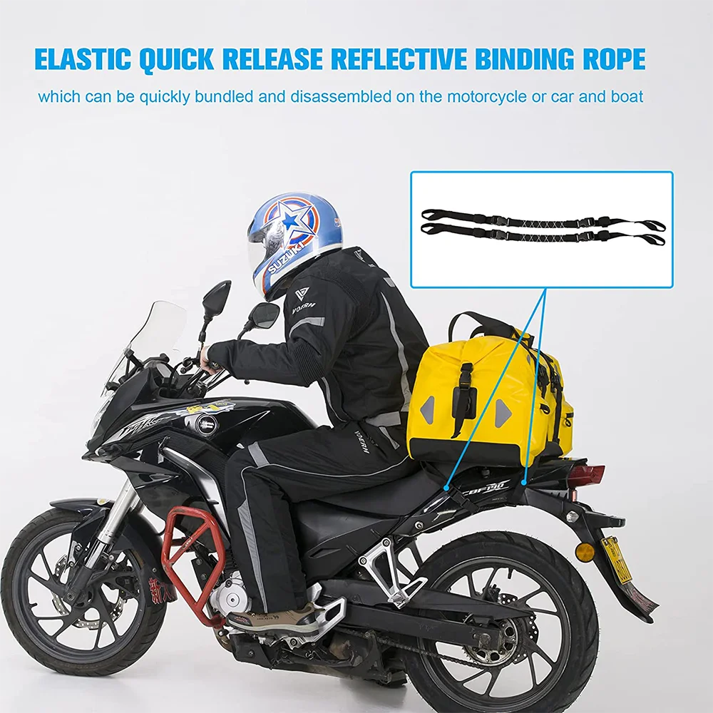 WILD HEART Waterproof Bag for Motorbike U-shaped Motorcycle Luggage Bag Waterproof PVC Material 70L Large Capacity Moto Bags 6