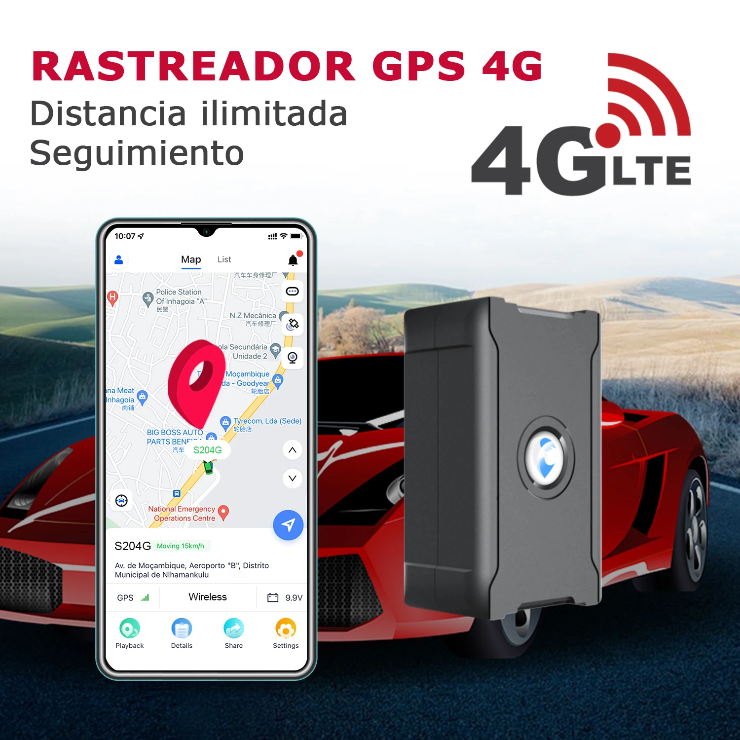 Localizador por satélite antirrobo GPS GSM GPRS Tracker para coche, moto,  barco, camión : : Electrónica