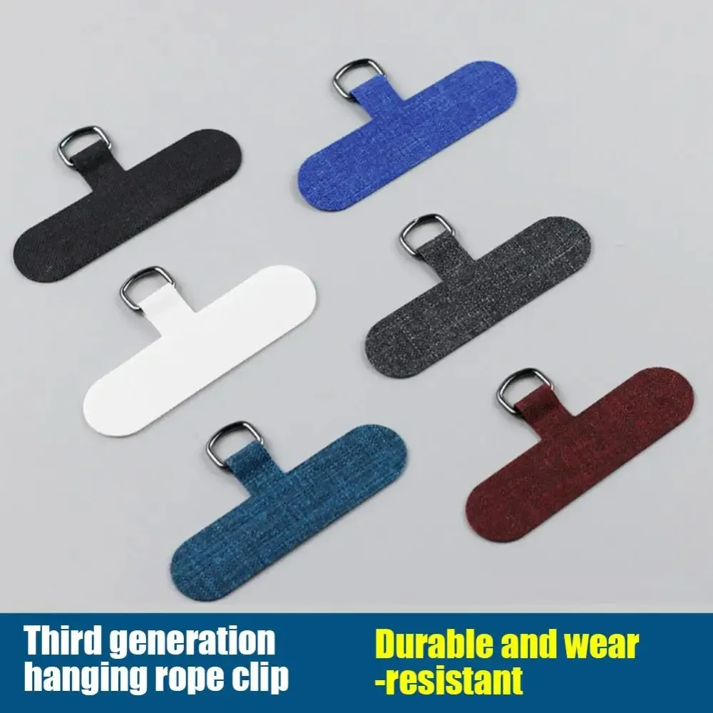 Universal Mobile Phone Lanyard Patch Anti-lost Pad Cell Phone Strap Hang Cord Tabs Connector with Metal Ring for IPhone Samsung