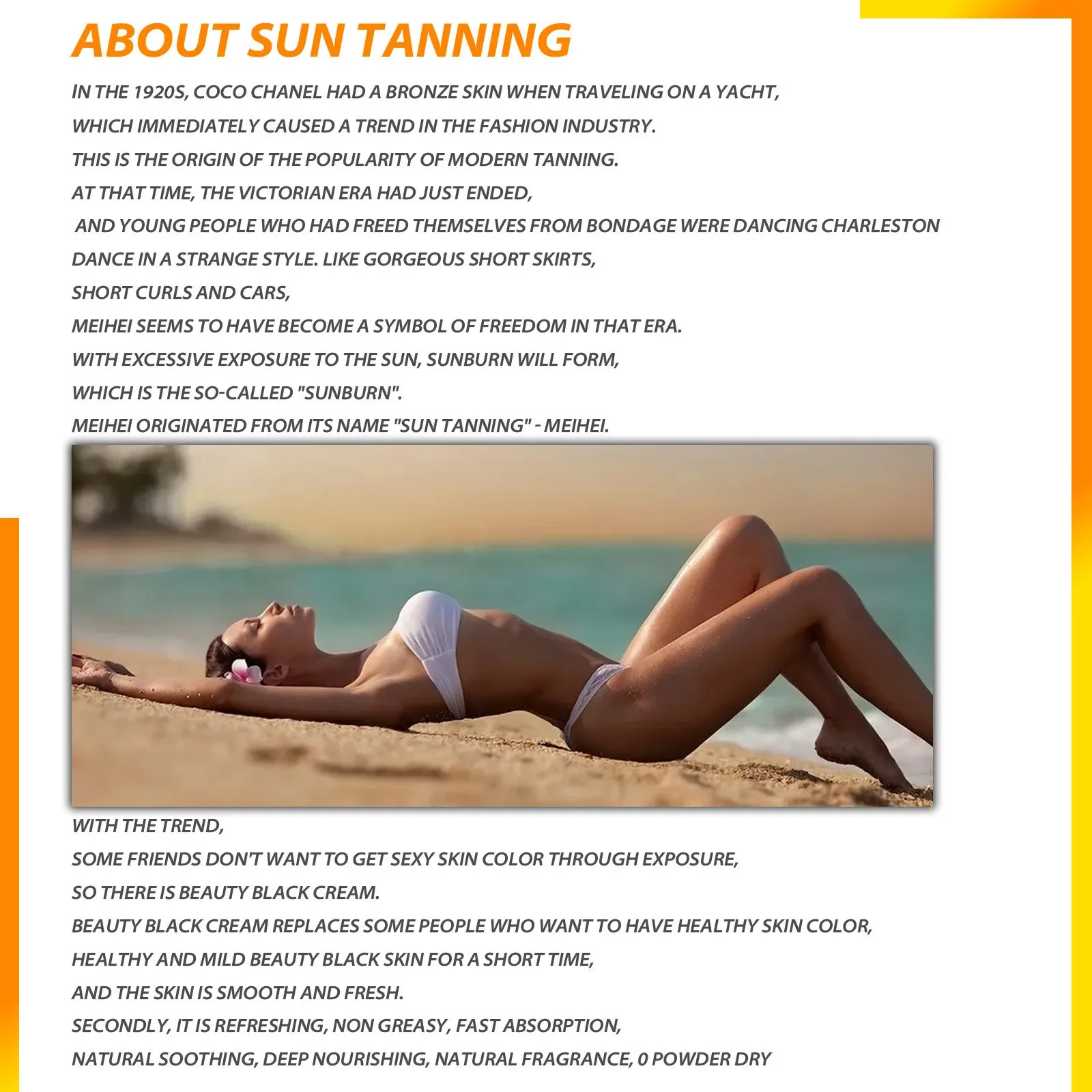 Tanning Accelerator Cream Natural Sun Bronzer Sunless Self Tanner Solarium Nourishing Moisturizer Tan Boosting Cream