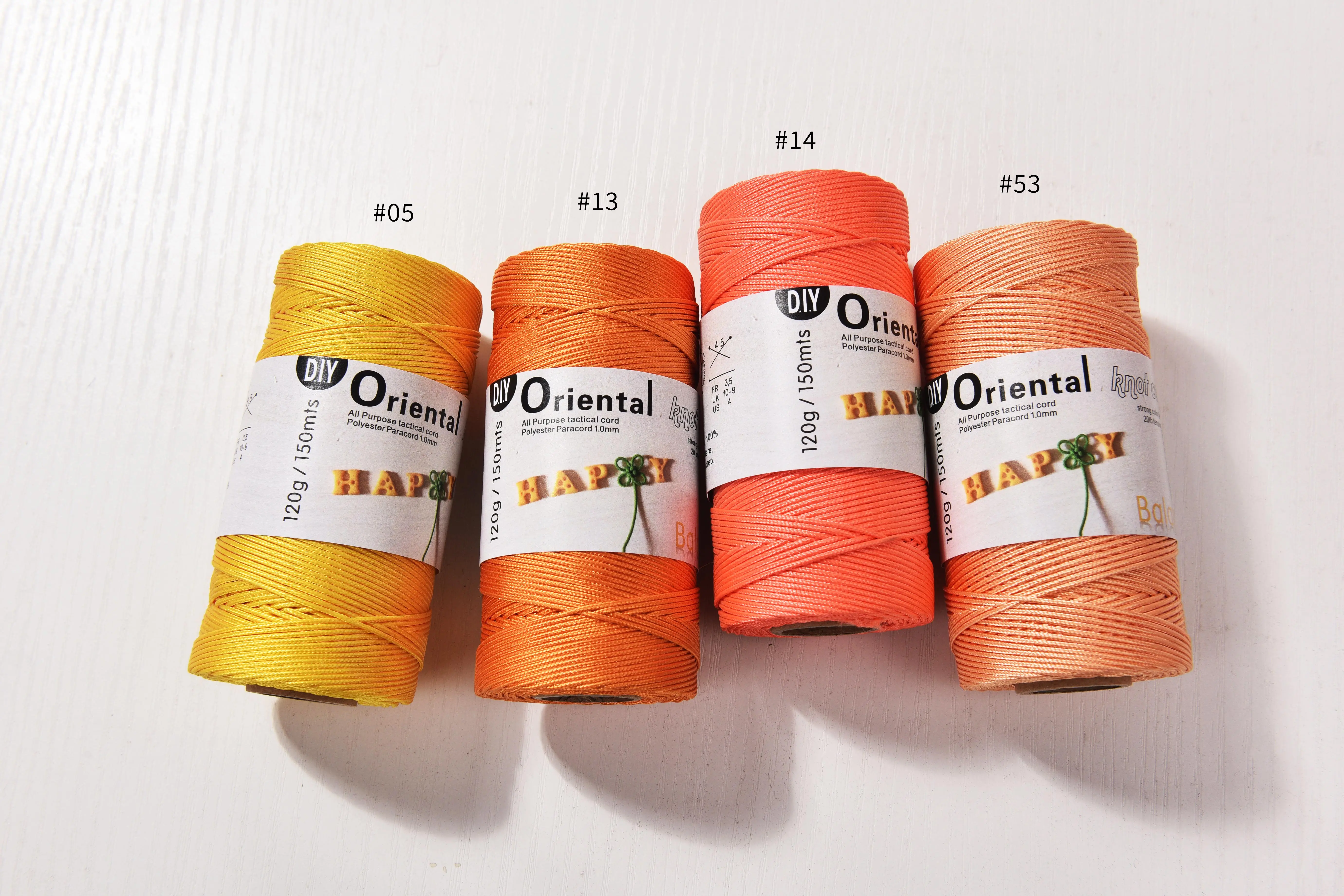 1mm x 150M Polyester Braid Cord Oriental Knot Cord DIY Crafts rope Bracelet Making cord, tent setting string, 3