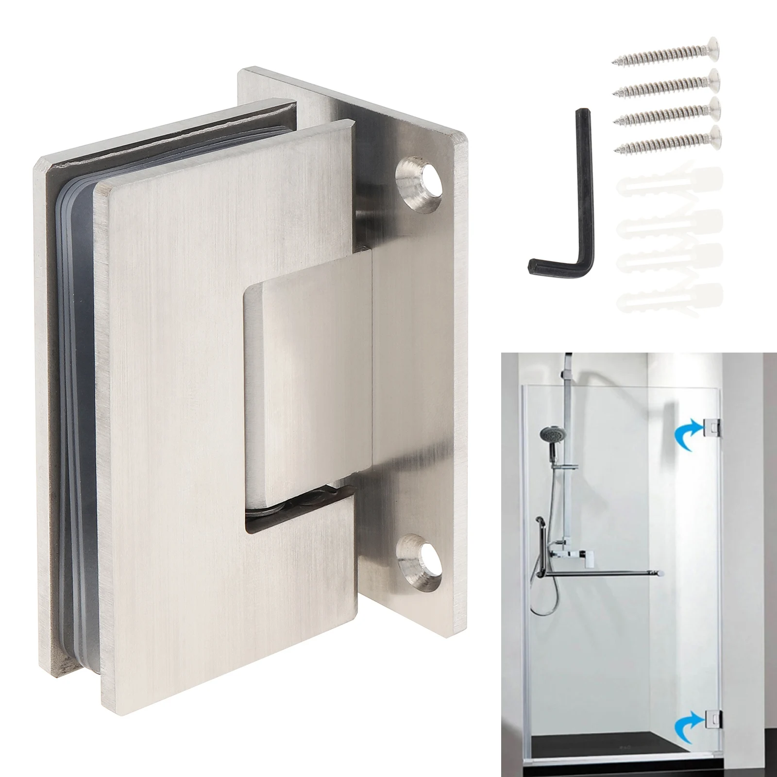 Door Hinges Stainless Steel 90 180 Degree Glass Door Cabinet Display Cabinet Bathroom Accessories stainless steel hinges,door hinges