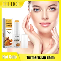 EELHOE Lip Balm for Turmeric Dark Pigmentation Remover Reduce Fine L-Ines Lightening Melanin Lip Gloss Long Lasting Cosmetics 5g 1