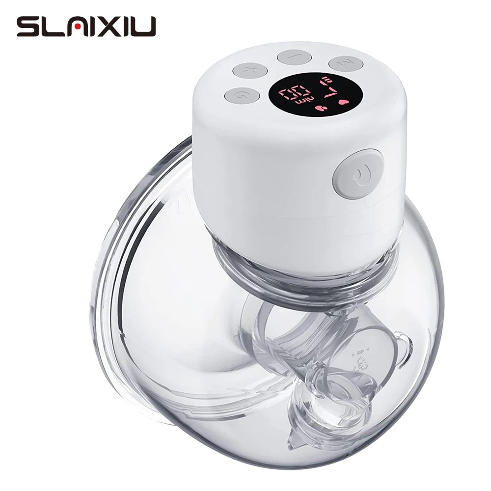 NEW Portable Electric Breast Pump Silent Wearable Automatic Milker LED Display USB Rechargable Hands-Free Portable Milker NO BPA