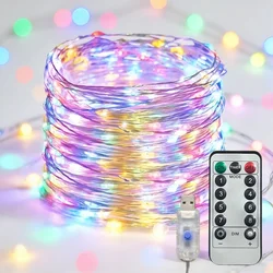 Enchanting Multi - Length Fairy Light String with Remote Control - 5M 50LEDs (Colorful)