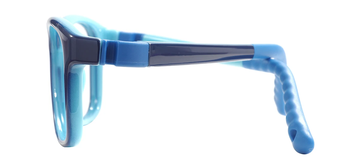 Silicone Flexible Square Blue Light Blocking Glasses For Kids