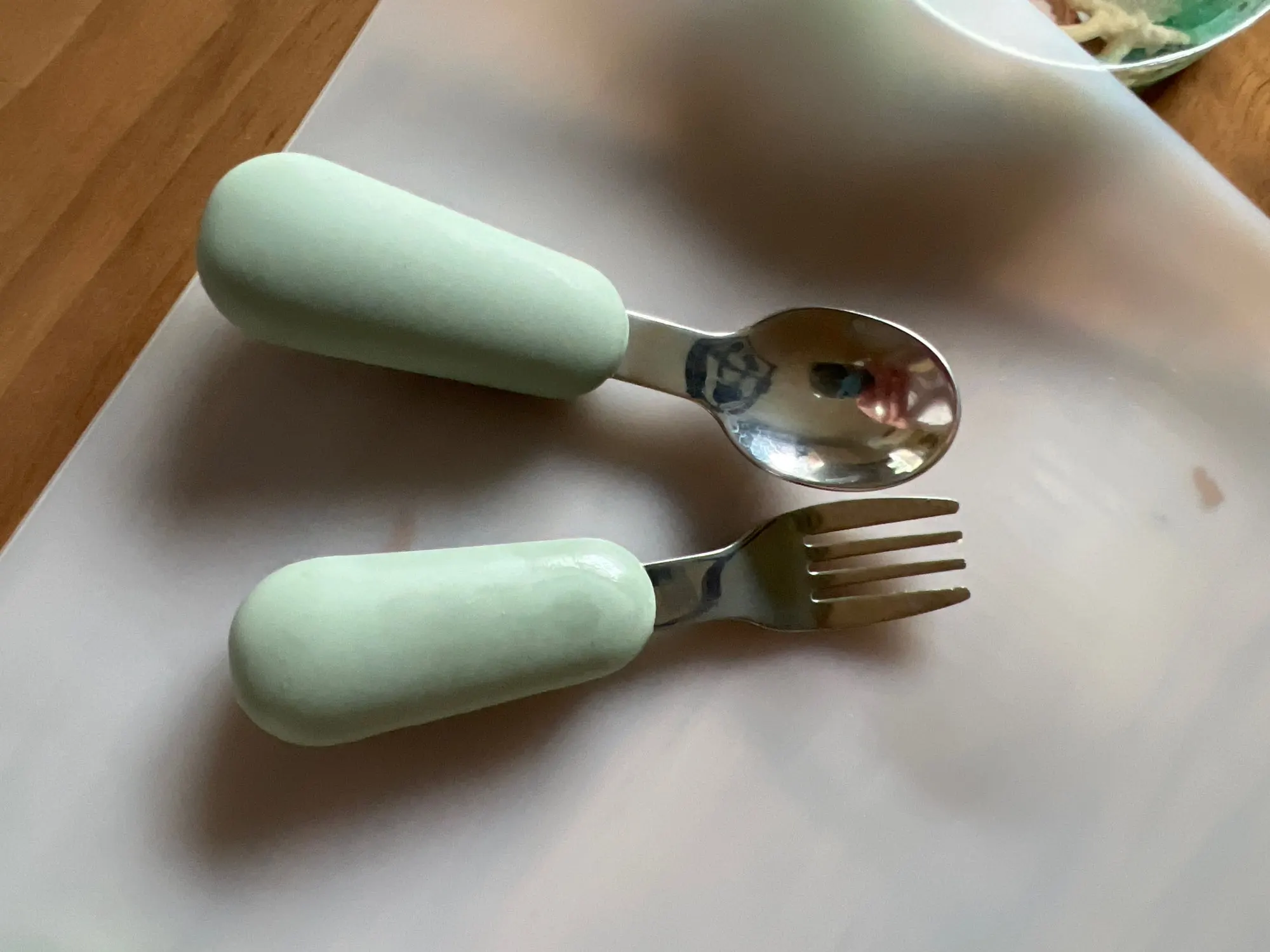 Cartoon Baby Tableware Set - Stainless Steel Cutlery for Toddlers and Kids photo review