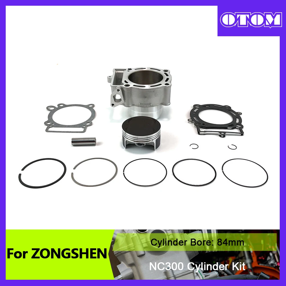 OTOM Motocross 84mm Cylinder Kit Casting Engine Piston Pin Ring Gasket