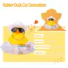 2 Set Car Duck Mini Rubber Duckies Toy Car Dashboard Yellow Jeep Duck Party Favor Car Decoration  Car Accessory Table Ornament 2