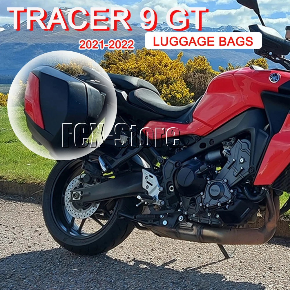 For Yamaha Tracer 9 GT TRACER 9GT Tracer9 GT Tracer900 Motorcycle Luggage Bags Black Expandable Inner Bags