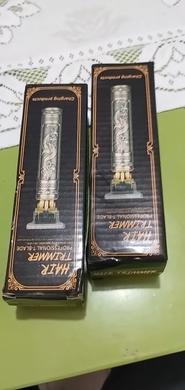 Máquina De Cortar Cabelo Para Barba Masculina Aparador Profissional barbeador acabamento Sem Fio Portátil T9 photo review