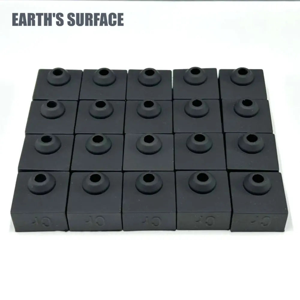 ES-3D Printer Parts 20PCS MK8 Silicone Sock Heated Block Case Heat Block Nozzle Cover Sheath For Ender 3/CR-10 3D Printer HotEnd