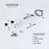 Bathtub Faucet Bathroom Shower Mixer Set Hot Cold 2 Way Diverter Shower Solid Brass With 150MM/210MM/260MM Bath Spout Mixing Kit 6