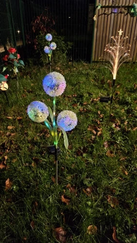 Balise solaire pissenlit pour jardin