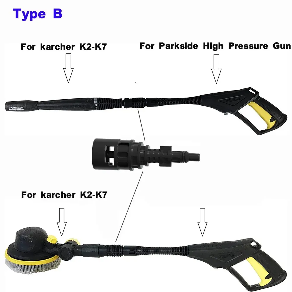 Converter For Karcher Between Lavor & Parkside Adaptor Nozzle High Pressure Water Gun Connector for Karcher Car Washer Accessory 2