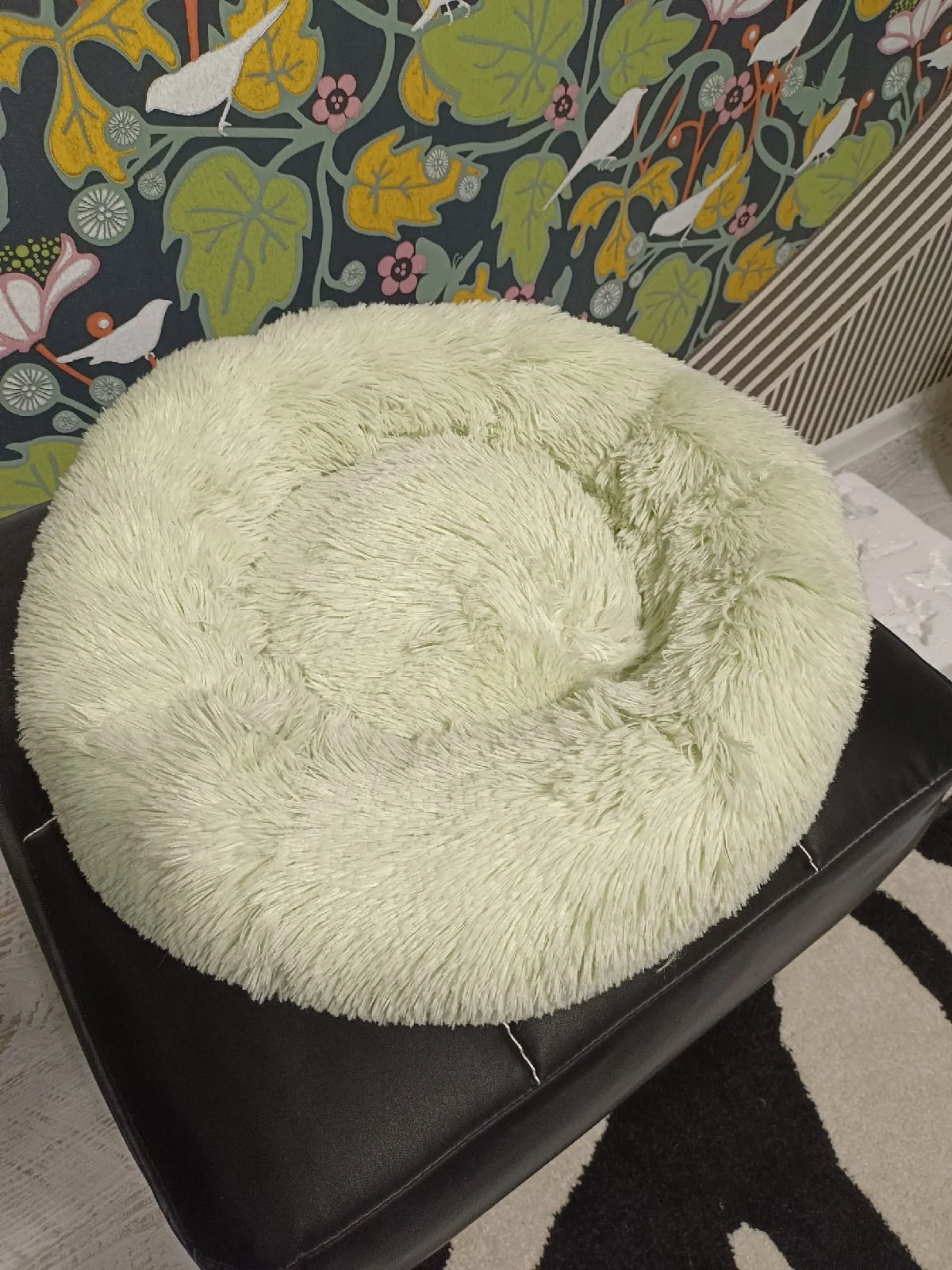 Cozy Cat Bed with Soft Cushion - Warm Pet Basket, Kitten Lounger, and Small Dog Mat Nest for Donut Round Cats Beds, Cat House Tent photo review