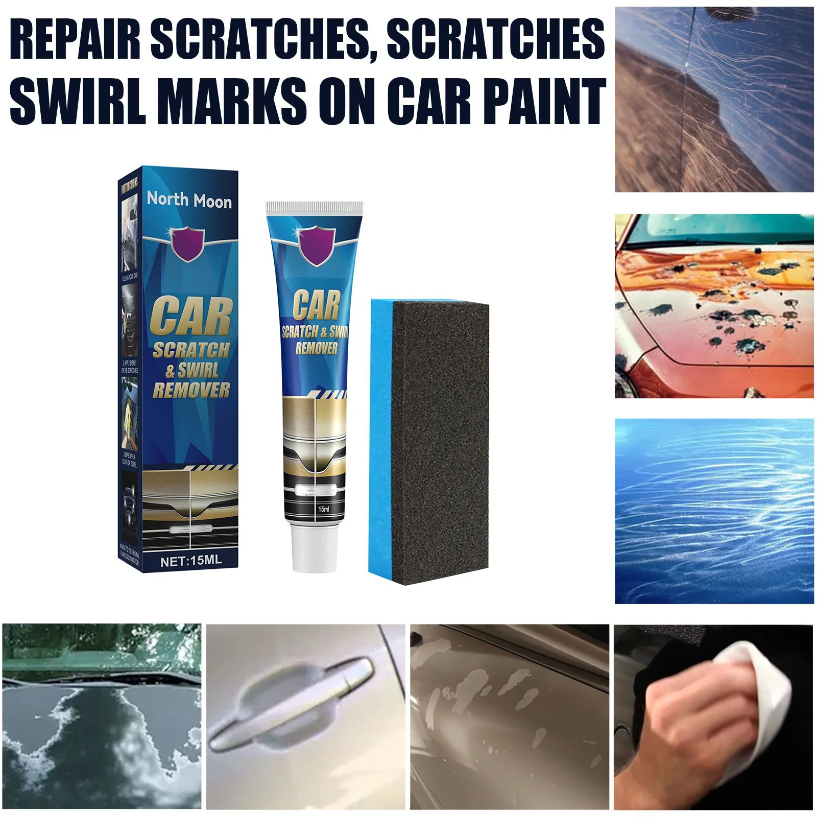 Car Scratch Repair Cream For Paint Refurbishment