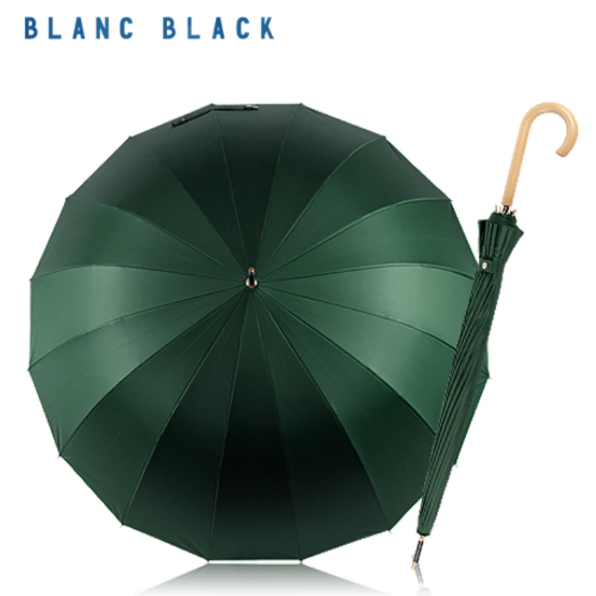 (100% 자외선차단) 블랑블랙 우드핸들 컬러 암막 장우산 5 colors 